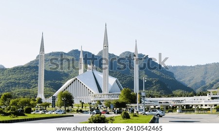 Faisal mosque in Islamabad mosque in Pakistan, beautiful mosque Shah Faisal Mosque in Islamabad, Pakistan