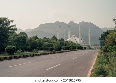 The Faisal Mosque Is The Largest Mosque In Pakistan, Located In The National Capital City Of Islamabad 
, Punjab. (horizontal Landscape)