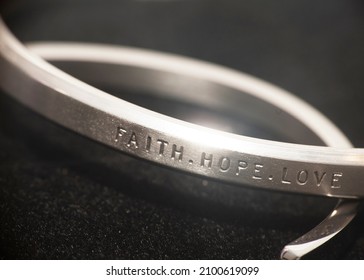 Faith, Hope And Love Bangle