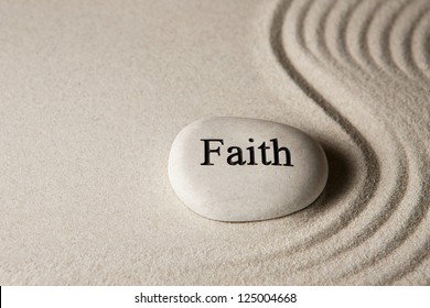 Faith stone - Powered by Shutterstock