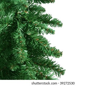 Fake Christmas Tree Border