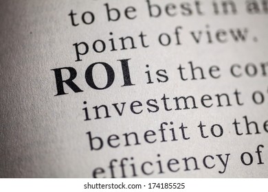 Fake Dictionary, Dictionary definition of ROI. Return on investment 