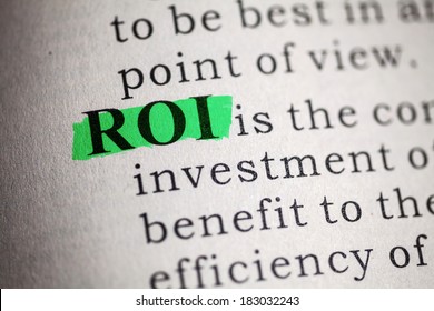 Fake Dictionary, Dictionary definition of ROI. Return on investment 