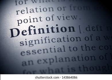 Fake Dictionary, Dictionary definition of the word definition.  - Shutterstock ID 143864086