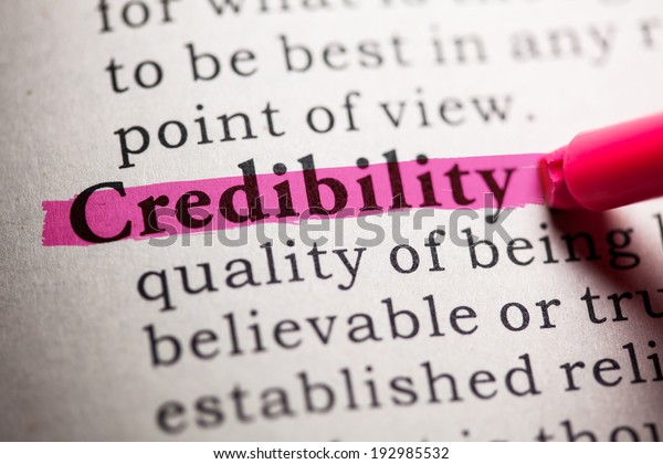 Fake Dictionary Dictionary Definition Word Credibility Stock Photo 