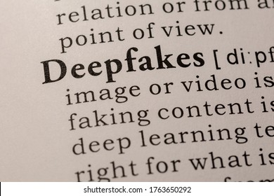 Fake Dictionary, Dictionary definition of word deepfakes.