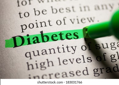 Fake Dictionary, definition of the word diabetes. - Powered by Shutterstock