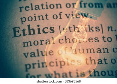 Fake dictionary,  definition of the word Ethics.