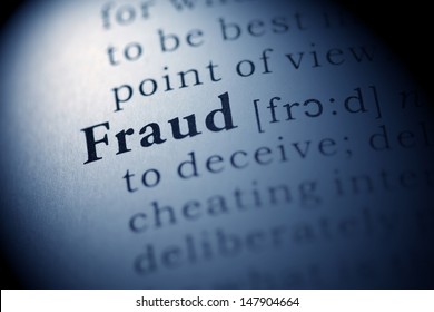 Fake Dictionary, Dictionary Definition Of The Word Fraud.