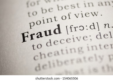 Fake Dictionary, Dictionary Definition Of The Word Fraud.