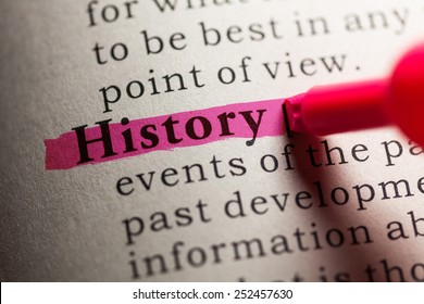 Fake Dictionary, definition of the word history.