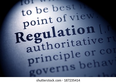 Fake Dictionary, Dictionary Definition Of The Word Regulation.