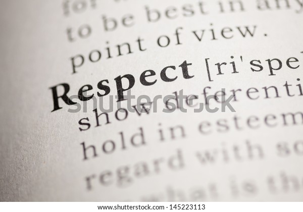 Fake Dictionary Dictionary Definition Word Respect Stock Photo Edit Now