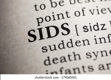 Fake Dictionary, Dictionary Definition Of The Word SIDS. Sudden Infant Death Syndrome 