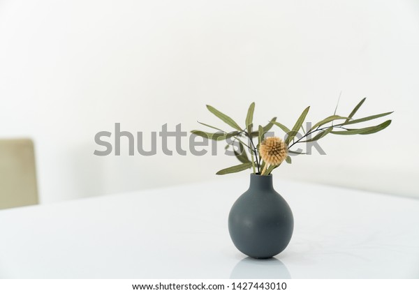 Fake Flowers Vases On Table Stock Photo Edit Now 1427443010