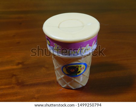 fake ice cream cup for toys