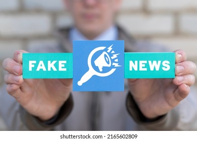 Fake News Concept. HOAX Political Internet Social Network. Fabricated False Disinformation Social Media Technology. Fake News For People Misinformation. Propaganda And Information War.