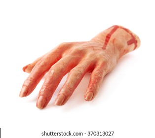 Fake Severed Hand Isolated