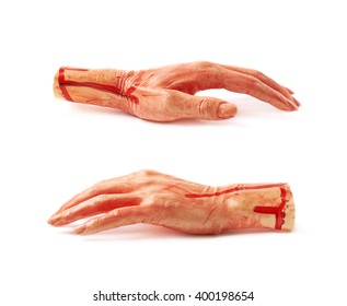 Fake Severed Hand Isolated