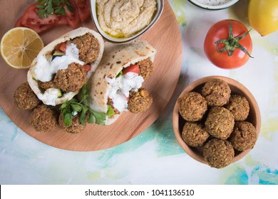 Falafel, Middle Eastern Fried Chickepa Balls, Popular Fast Food Meal