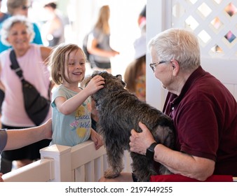 Falcon Heights, MN  USA 08-29-22: Minnesota State Fair Pet Pavilion