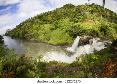 Falefa Falls Samoa Waterfall Riwerfall