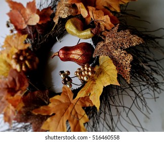 Fall Abstract Wreath