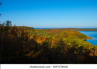 Fall Colors In Door County Wisconsin Park