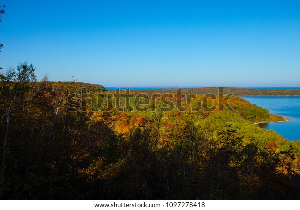 Fall Colors Door County Wisconsin Park Stock Photo Edit Now