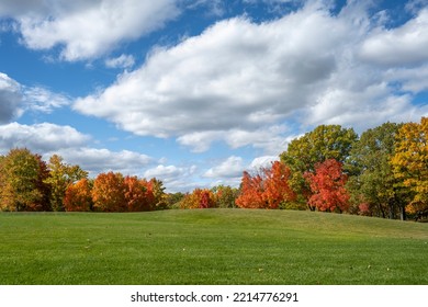 Fall Colors At Marshbank Park In West Bloomfield, Michigan