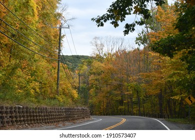 Fall Colors At Mount Tom State Park In Washington, Connecticut