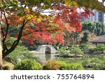Fall colors in Shukkeien garden, Hiroshima, Japan