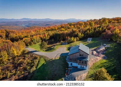 Fall Colors Surround Off Grid Home In Northern Vermont