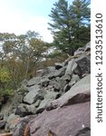 Fall Foliage and Rocks at Devil
