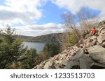 Fall Foliage and Rocks at Devil