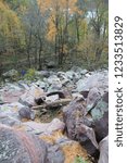 Fall Foliage and Rocks at Devil