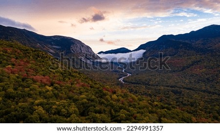Fall Foliage In White Mountains of New Hampshire