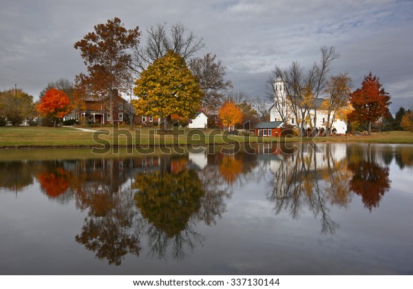 Fall Heritage Park Westerville Ohio Features Stock Photo Edit Now