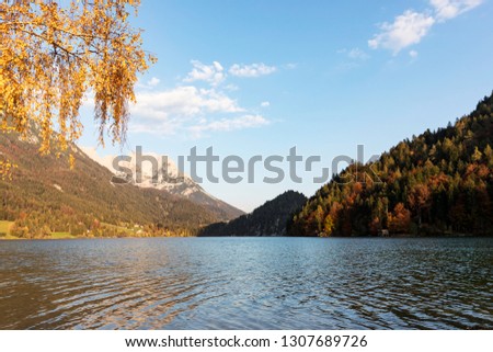 Fall at Hintersteiner See, Scheffau a. Wilden Kaiser, Tyrol, Austria