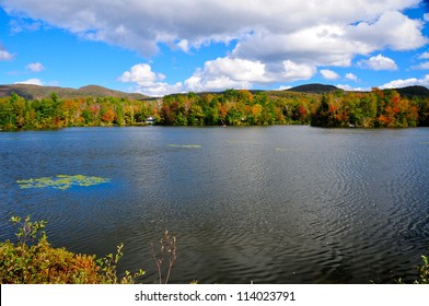 Fall Landscape In The Eastern Township, Quebec, Canada