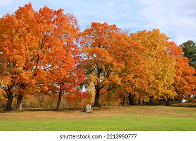 Fall Landscape Eastern Townships Quebec Province Canada