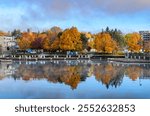 Fall morning view of Brockville