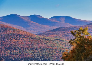 Fall mountain range in the Catskill Mountains, Upstate NY. - Powered by Shutterstock