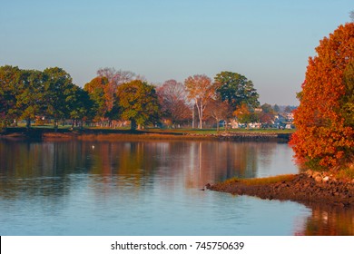 Fall On The Danvers River Taken From Beverly, MA. 