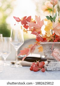 Fall Outdoor Wedding Tablescape Decor And Design 