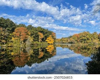 Fall reflection on the Blackstone river