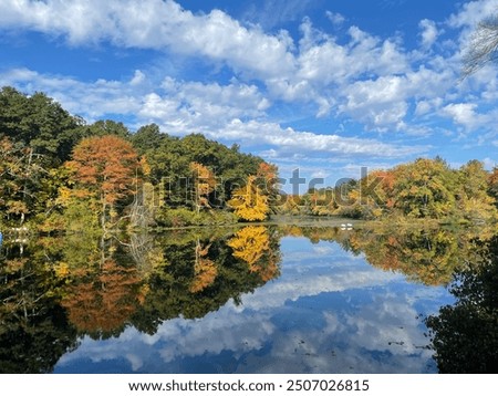 Fall reflection on the Blackstone river
