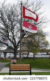 Fall River, MA
United States May 2, 2022: Gold Star Families Memorial At Veterans Memorial Bicentennial Park.