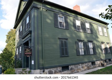 Fall River, Massachusetts, United States, September 8, 2017: The Lizzie Borden Bed And Breakfast, Fall River, Mass