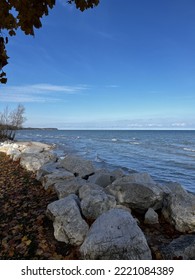 Fall Scenery Of Lake Michigan Shore